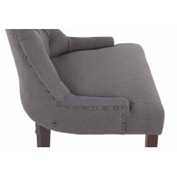 Chaise de salle à manger Aberdeen, tissu gris foncé antique